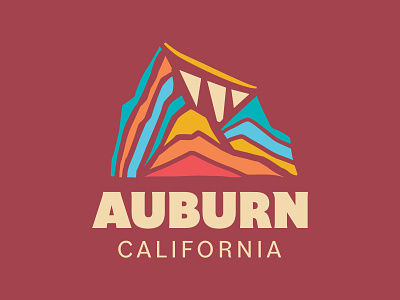 Auburn California Merchandise Logo bridge logo city branding clean logo design merchandise logo outdoor branding and design outdoor logo outdoor startups rainbow graphic tshirt graphics
