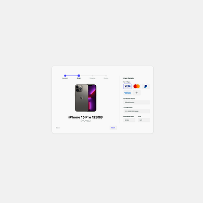 Checkout Page branding card checkout coder823 dailyui design figma form graphic design phone typography ui ux vector web website