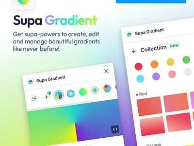 Supa Gradient - Figma plugin figma gradient gradients linear gradient plugin radial gradient ui ux