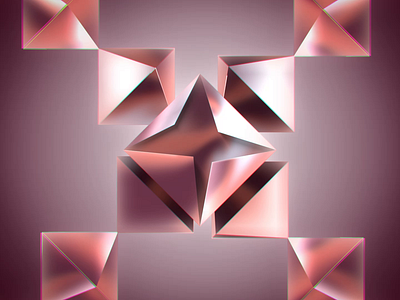 114 🔑 114 2d animation box copper design loop metal motion motion graphics open shiny ui