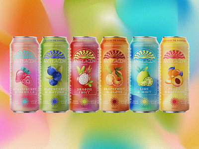 Sparkling Tea beer beer can branding design graphic design illustration kombucha logo packaging pop soda soda can sparkling tea tea vector