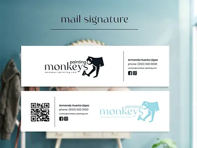 Monkeys Painting agency branding brand agency brand and identity branding design illustration illustrator logo vector