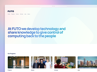 FUTO Rebrand figma icon ios logo redesign sketch ui website