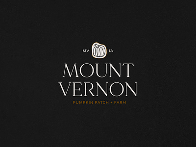 Mount Vernon Pumpkin Patch branding design fall logo pumpkins spooky typogaphy
