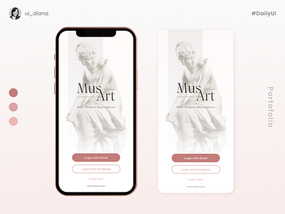 Login Page UI Design app design art challenge dailyui dribbble login ui uiux ux design