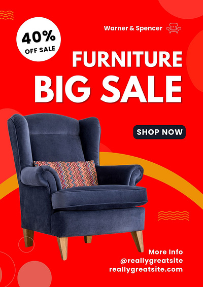 Furniture Sale Flyer branding client work design flyer graphic design local client promotion sale post