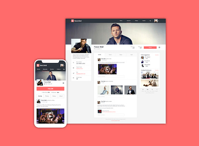DanceLinked - Profile dance product design social network ui design