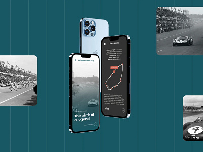 Le Mans Century 24hours app concept dailyui design graphic interface ui ux web