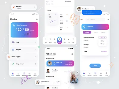 Absocardio Health App app cardio doctors health health app health monitoring ios live mobile app statistics