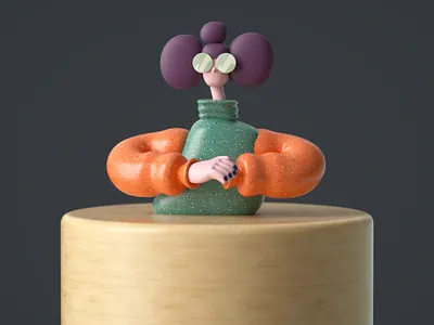 Figura Uno 3d 3d character c4d character illustration octane sebastian curi venmo