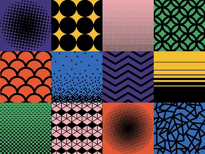 Geometric Elements - Patterns and Textures assets design elements flat illustrator minimal pattern resources speckle streamlinehq texture vector