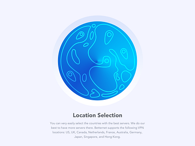 Location selection betterspot design globe illustration illustrator location map server vpn