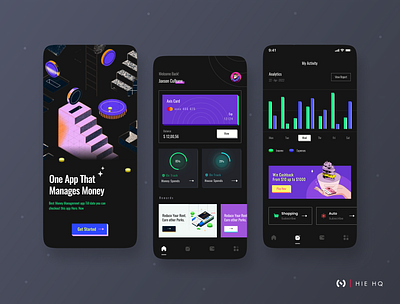 Money Management App Design app bank app banking app blockchain crypto crypto exchange crypto wallet digital finacial finance finance app fintech management mobile money pay payment ui ui design uiux