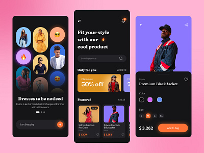 Clothing Store - Mobile Exploration app branding clean clothing app ecommerce fashion fashion app figma ios marketing mobile app mobile app design mockup online shopping sale ui uidesign uiux ux