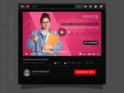 YouTube Thumbnail Design thumbnail thumbnail design video thumbnail youtube youtube thumbnail