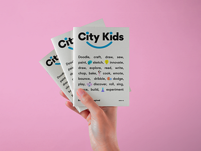 City Kids Print Applications activity page booklet brooklyn business card education graphic design icon illustration joyful learning centre marketing notebook playful preschool print promotional school spirit