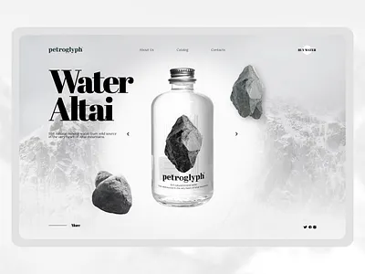 Landing page Water Altai design landing page landing water website лендинг