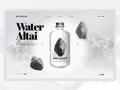 Landing page Water Altai design landing page landing water website лендинг