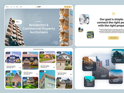 Uk Wide Auction House Company architecture auction auction house design digital design estate estate agency estate agent house house market interior design letting agency london real estate ui uk ux web webdesign website