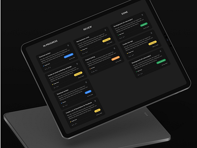 Dashboard blocks card cards chips dark theme dashboard design done follow good in progress laptop like mobile design new popular review text ui ux