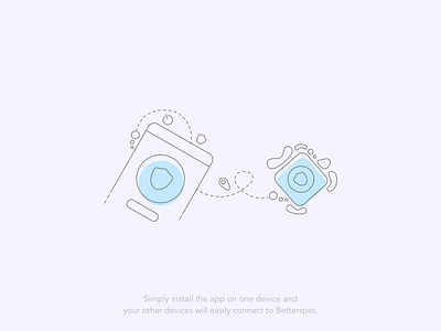 Betterspot app app control design device illustration illustrator vector vpn