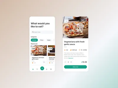 Food Delivery App app design food ui ux web