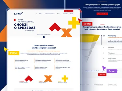 ECHO - Marketing Agency design graphic design project ui uiux ux webdesign website