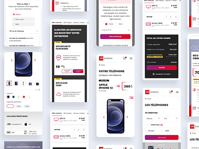 French telecommunications operator app design mobile ui uidesign