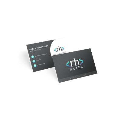 Web Developer Business Cards branding business card mockup print design web developer web development