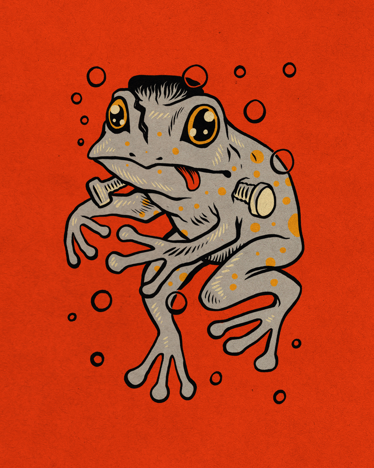 WEENZINE NINE! art character cute drawing frog halloween illustration spooky