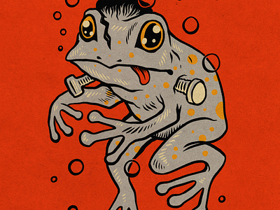 WEENZINE NINE! art character cute drawing frog halloween illustration spooky