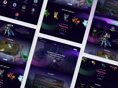 Foxtopia Landing Page Revamp action blockchain dailyui dark theme design gaming illustration nft rpg ui ui ux ux web design