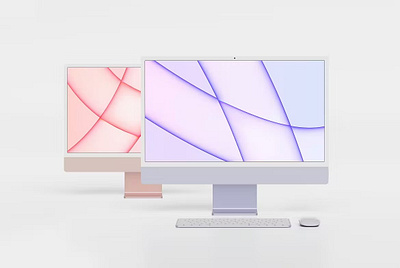 Free iMac Mockup abstract clean design device display imac imac design imac mockup laptop mac macbook mockup presentation realistic screen showcase simple ui ux website