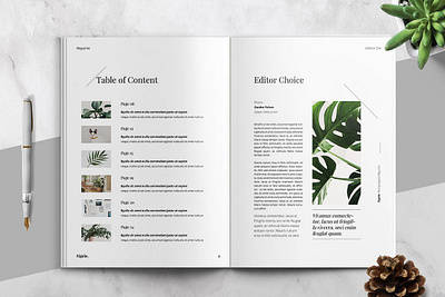 Minimal Magazine Template a4 brochure brochure design brochure template catalog clean design fashion garden graphic design indesign letter lookbook magazine minimal minimalist modern multipurpose portfolio print