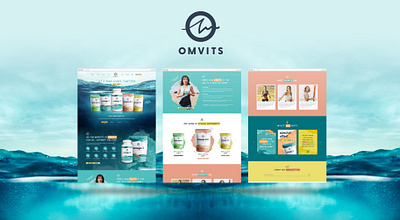 Omvits - Shopify Theme Design adobe xd branding cod liver creative design e commerce fish oil graphic design helth ingredients landing page medicine multivitamin omega3 shopify supplements ui vitamin web design website design wellness