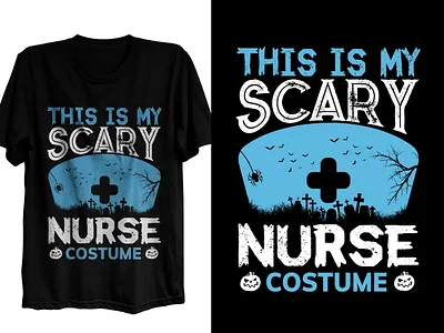 Nurse Halloween T-shirt ghost halloween halloween costumes halloween day halloween nurse horror nurse nurse halloween october pumpkin retro scary skull spooky t shirt design tshirt tshirt design typography vintage witch