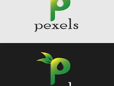 pexels logo 3d branding design graphic design illustration letter p logo logo logo design vector