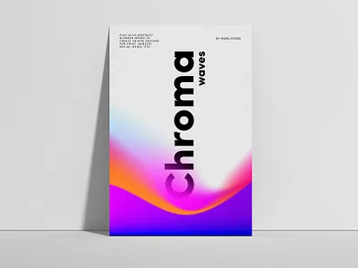 Chroma Grainy Gradient Waves branding design gradient gradients graphic design illustration logo photoshop ui vector waves