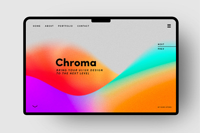 Chroma Grainy Gradient Waves branding color colorful design gradient gradients graphic design logo photoshop ui ux ux desing vector vivid