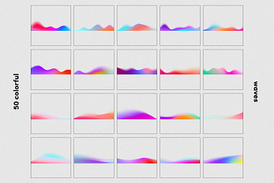 Chroma Grainy Gradient Waves branding color colorful design gradient gradients graphic design illustration logo photoshop ui vector waves