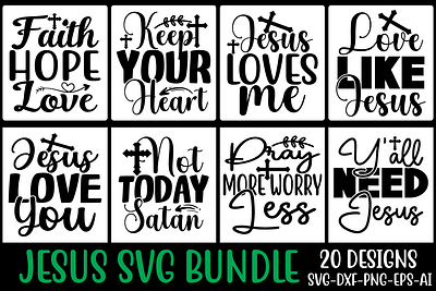 JESUS SVG BUNDLE 3d animation branding graphic design logo motion graphics