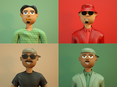 3D NFT Characters 3d character cinema4d cryptoart design george illustraion mikiashvili nft render