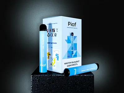 Logo and corporate identity for an electronic cigarette Piaf brand brandidentity branding design graphic design logo logomachine logotype package