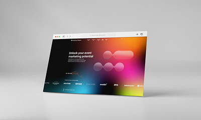 Event Marketing Landing Page branding event feedback gradient landing page music theatre webdesign