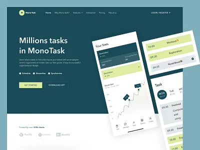 Task Organization Website design figma task ui uiux website