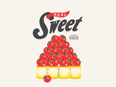 Real Sweet illustration lettering type typography