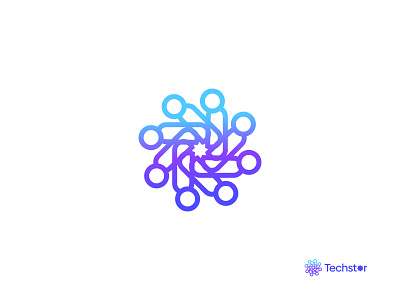 Technology Logo Mark app logo blockchain branding crypto data digital fintech gradient logo identity logo logo mark logodesign logos monogram software logo startup logo symbol tech tech company technology logo