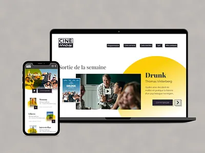 "Cinema d'auteur" homepage branding design graphic design ui