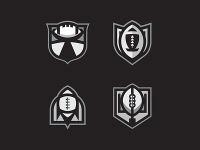 Football Badges badge design football illustration nfl patch vector