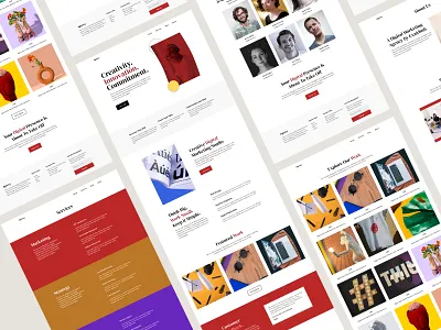 Agency Web Theme design landing page ui ux web design